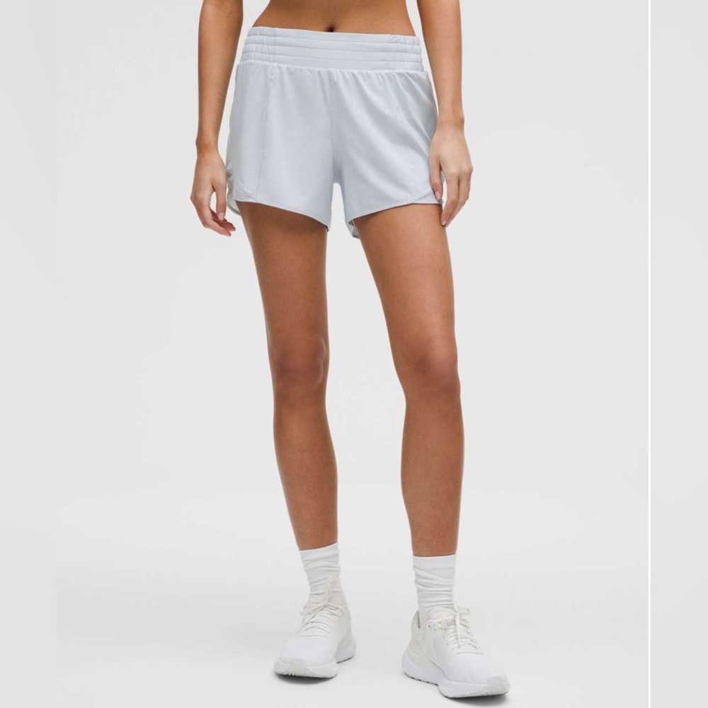 Lululemon Hotty Hot High-Rise Lined Short 4" - Starch Blue SOLD OUT COLOR!!!
